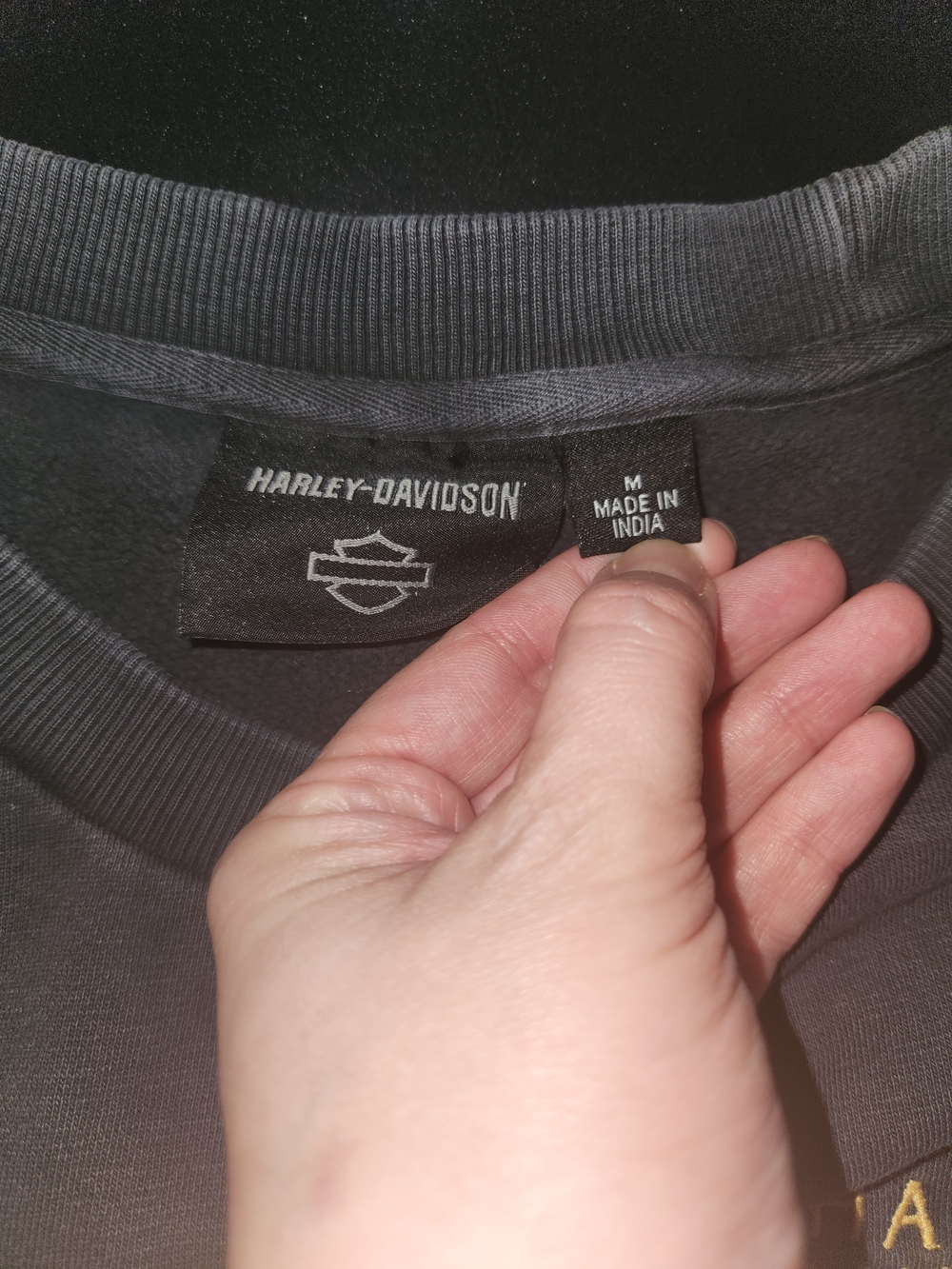Harley-Davidson Grey Crewneck Sweatshirt - Picture 4 of 4